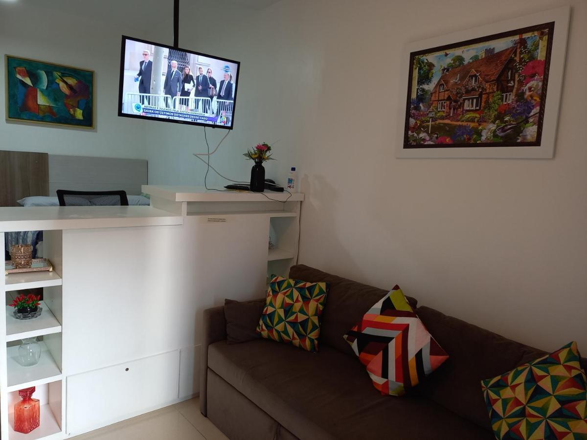 Studio Lateral vista mar Barra cama de casal Netflix Salvador de Bahía Exterior foto