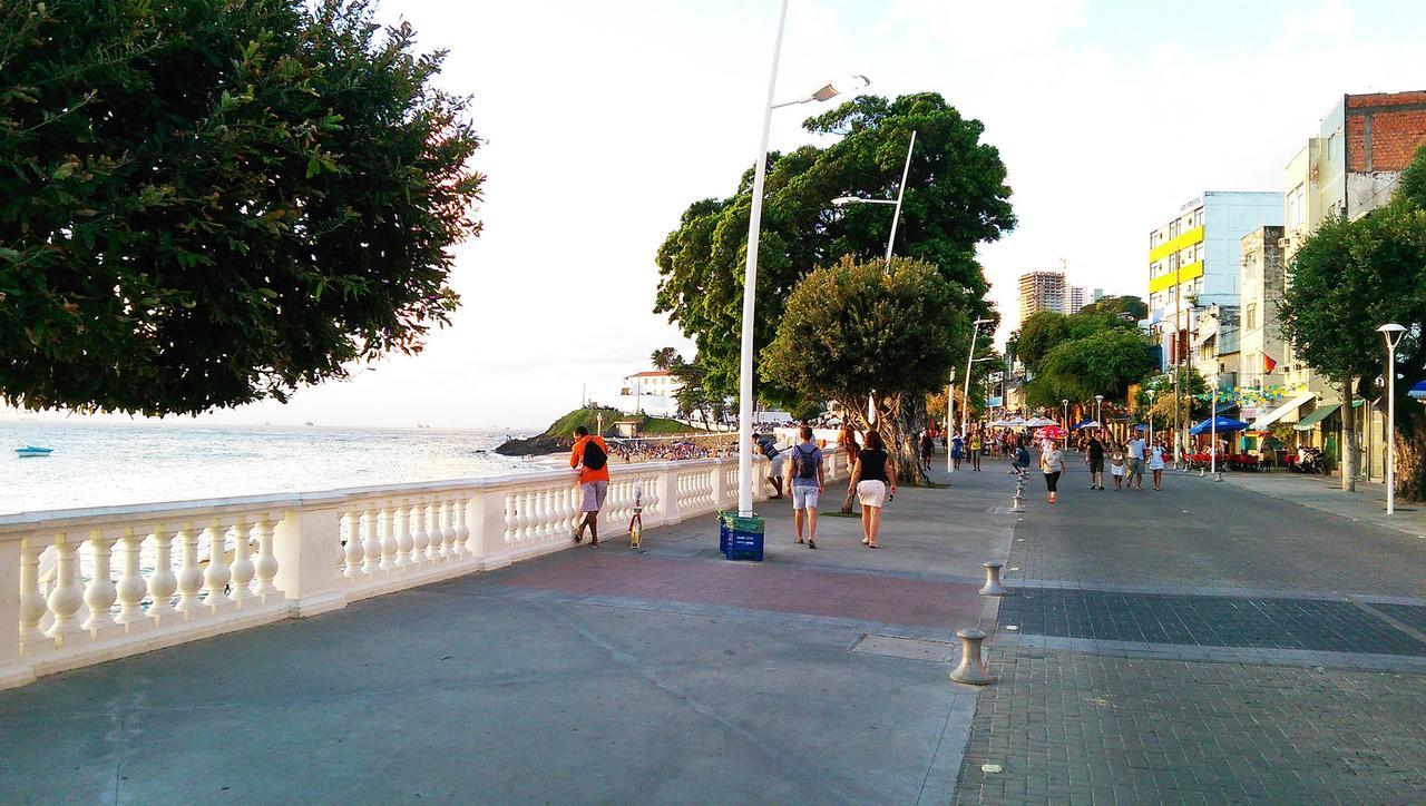 Studio Lateral vista mar Barra cama de casal Netflix Salvador de Bahía Exterior foto